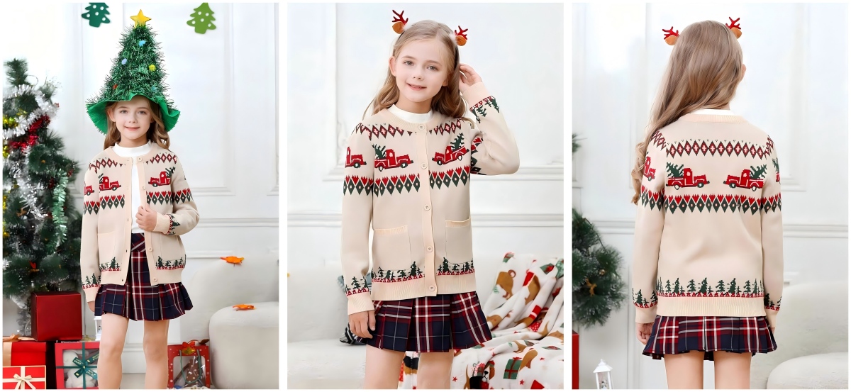 Patterned Knit Cardigans for Schools | Themed Uniform Wear Manufacturer