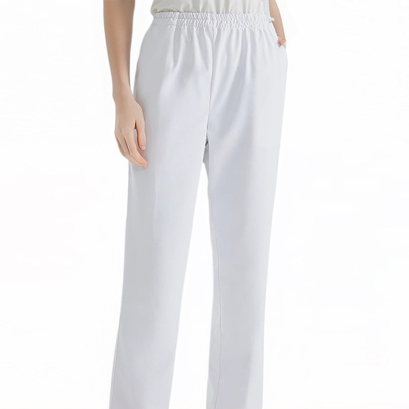 Professional White Nurse Uniform Set | Classic Scrubs | Tailored Top & Comfort Pants