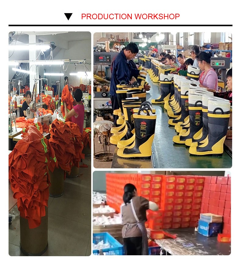 Custom Heat Resistant Waterproof Firefighter Boots